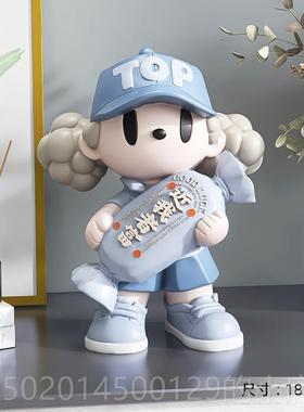 高档潮装玩女孩大型摆件家居厅饰品客电视柜卧室软品女生日乔迁饰