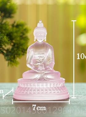 高档禅悦琉璃绿度音母观菩萨佛像你摆件佛堂客厅居家供奉迷小寸尺