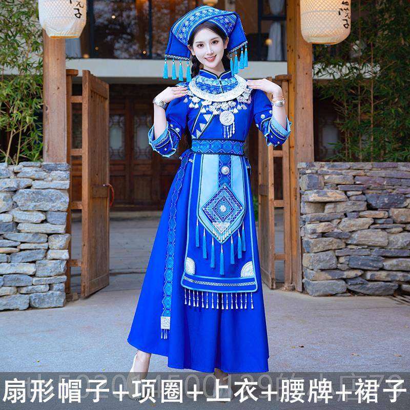 高档新款西三表月人三壮族成男女款民族服装苗族服饰舞广台演服演