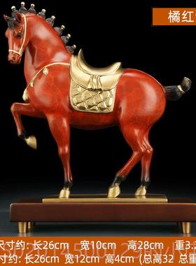 高档好如礼水，唐饰马，铜马饰，成功生肖马，家庭开幕品装品0805