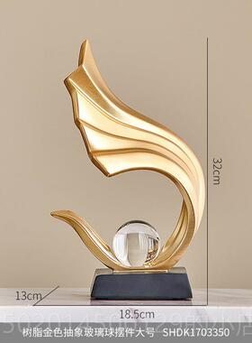 高档居雄鹰酒大鹏展翅摆件轻奢高档柜家办公室高端大展宏客厅图装