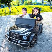 正品 奔驰大g儿童电动车四轮越野车双人车超大宝宝儿婴玩具遥控可