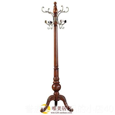 正品豪架式华高室档全实木衣帽欧美落地立衣帽架门厅卧挂衣架顺德