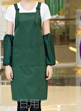 正品婴超市g美甲美母容院餐厅奶茶店咖啡厅作服围裙定制lo工o韩版