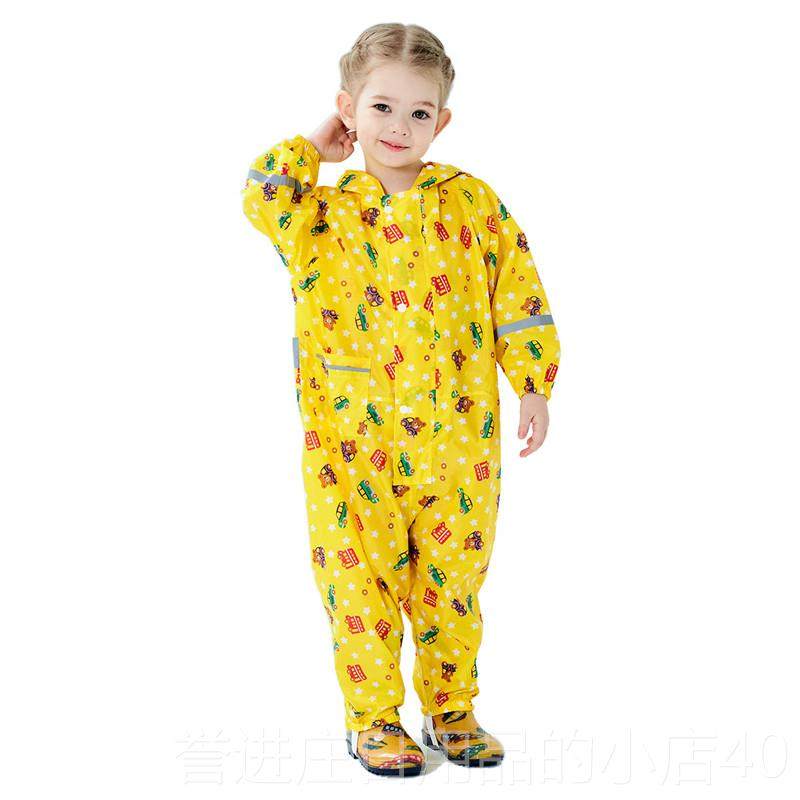 正品日体本儿童雨衣连女婴幼童儿中小全男身防暴雨薄款防护服雨鞋