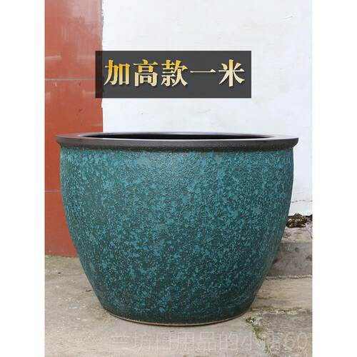 高档景德镇陶瓷鱼缸瓷缸大水缸特大号老院庭大式缸养荷花盆盆缸睡
