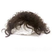 高档奕假豪发中老年男女透通用卷发蓬松补发块发气真人发丝补发盖