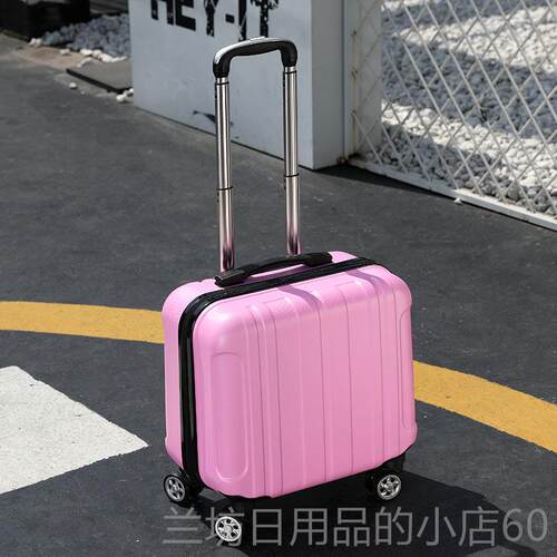高档网向红in李s小行箱女18寸小型密箱万轮旅行箱码LOGO拉杆箱子