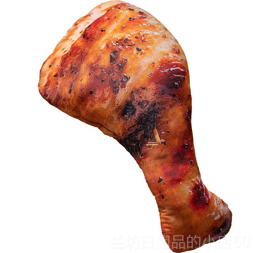 高档超大仿真鸡腿猪毛绒玩公仔抱枕女蹄生物睡觉沙雕玩偶具生日礼