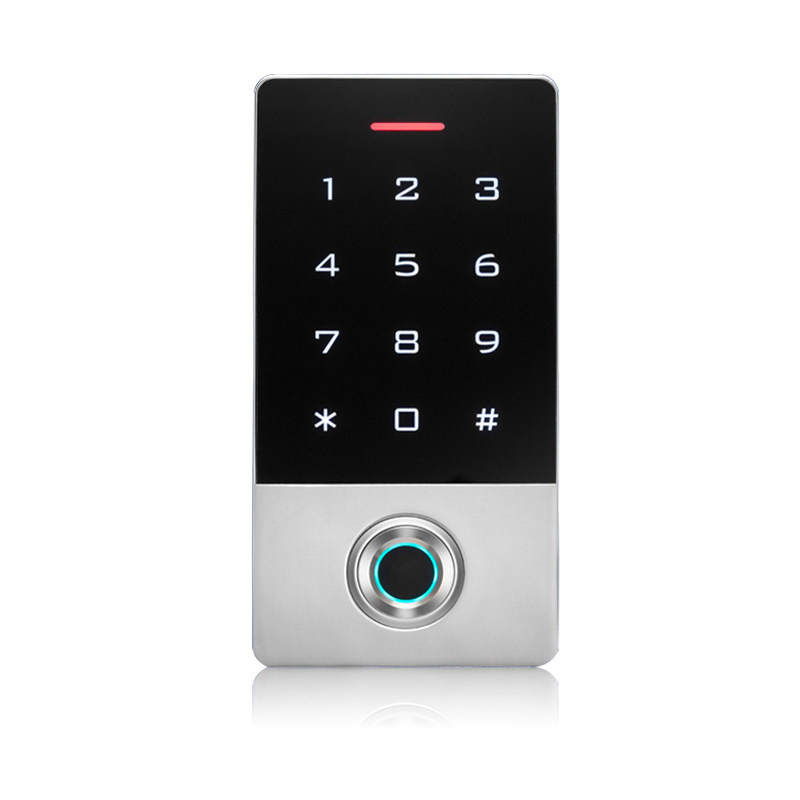 防水半导体指纹密码刷卡门禁机双门磁力锁电插锁室外防水指纹机