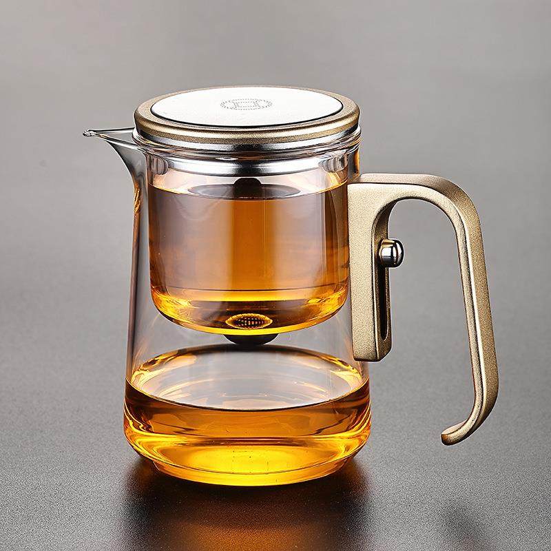 飘逸杯泡茶壶全玻璃内胆磁吸泡茶壶加厚茶水分离泡茶杯800ML