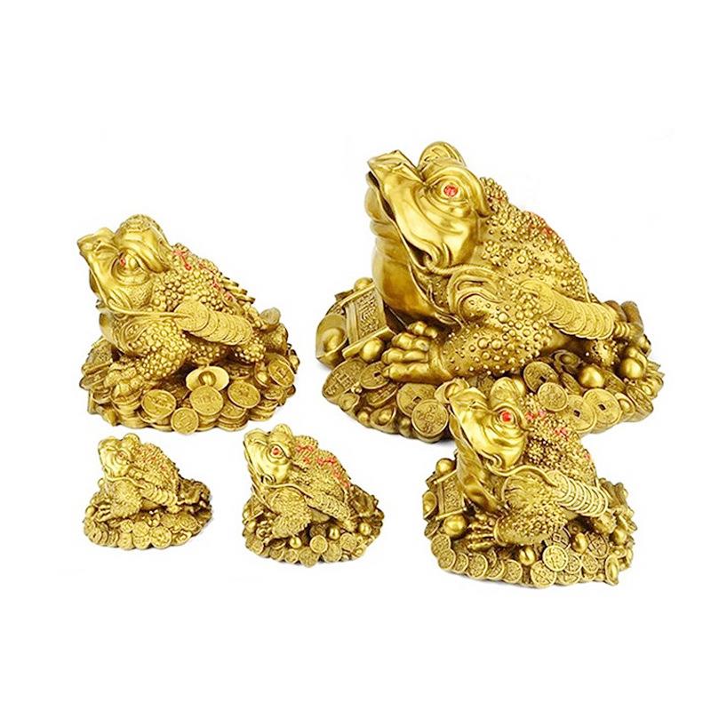 铜金蟾 三脚蟾蜍摆件办公室店铺前台居家精品摆饰 厂家直销