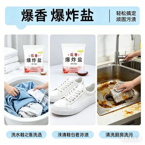爆炸盐去黄强力漂白剂家用彩漂粉通用洗衣增白去污渍霉斑彩色衣服