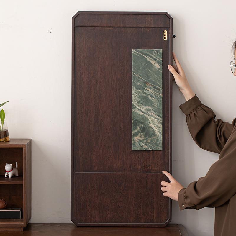 乌檀木茶盘整块天然实木茶台新款原木家用办公茶海新中式高端家用