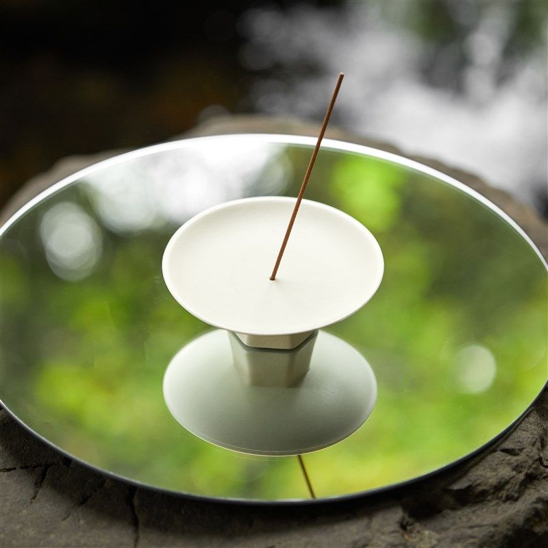 歪歪头的盛香盘  茶室陶瓷香插 六角高白泥 室内家用线香入云屋,家居饰品,香托/香盘/香座/香插,淘宝优惠券,粉丝福利购,淘宝优惠卷