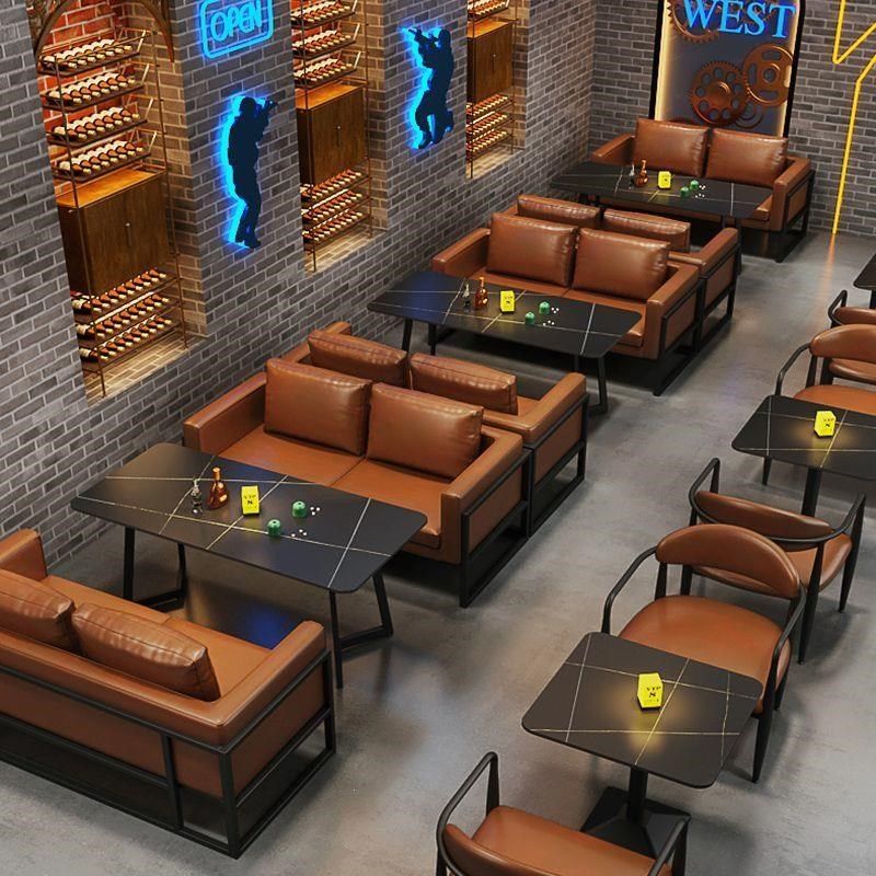 工业风酒吧卡座沙发咖啡店西餐厅音乐餐吧清吧酒馆烧烤店桌椅组合,住宅家具,岩板餐桌,淘宝优惠券,粉丝福利购,淘宝优惠卷