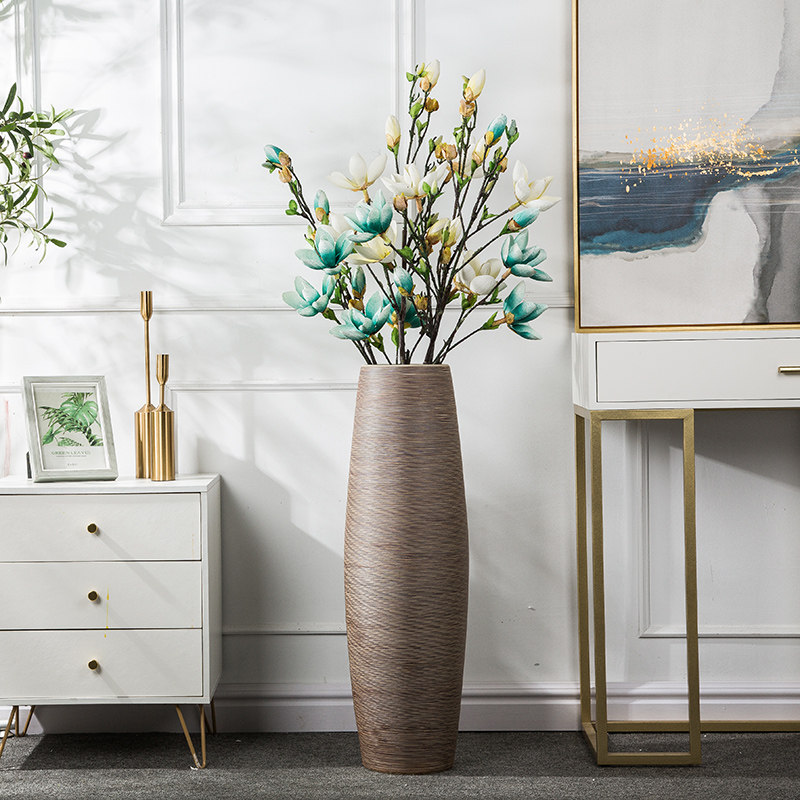 花瓶摆件落地复古大花瓶客厅陶瓷干花装饰插花电视柜创意摆设花器,家居饰品,花瓶,淘宝优惠券,粉丝福利购,淘宝优惠卷