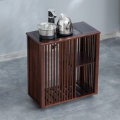 实木茶水柜移动边几家用阳台茶桌茶台侧边柜烧水壶一体茶几茶边柜