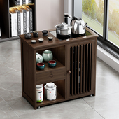 移动小茶桌边柜办公室家用茶台客厅茶几阳台茶车烧水壶一体茶水柜