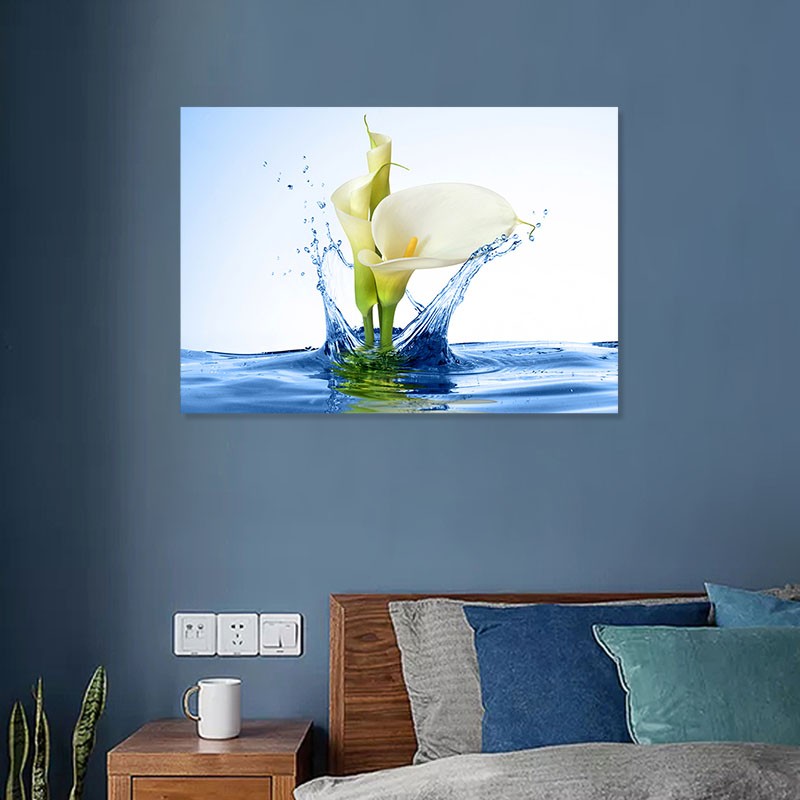 卧室床头装饰画温馨浪漫挂画现代简约无框画餐厅小清新宾馆民宿画