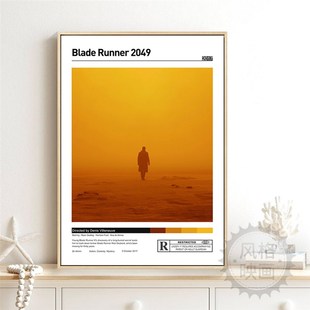 饰画客厅沙发背景墙玄关卧室壁画科幻电影海报挂画 银翼杀手2049装