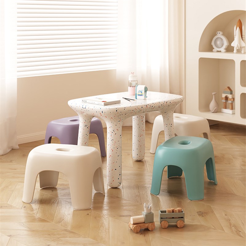 儿童矮凳加厚塑料小凳子幼儿园凳子小板凳家用茶几凳防滑垫脚凳子