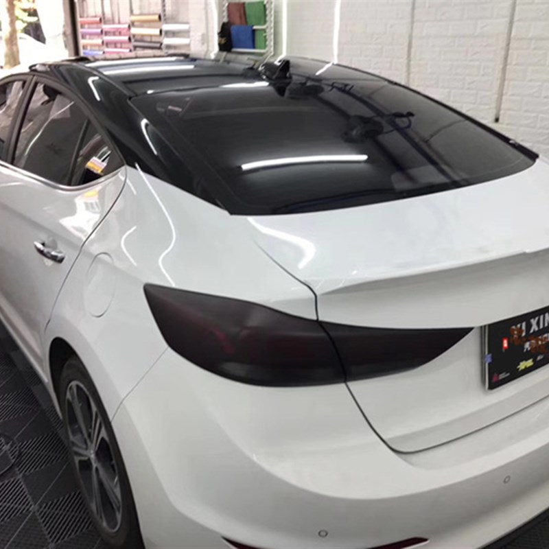 现代名图朗动领动瑞纳悦动索八ix25途胜IX35 TPH熏黑尾灯贴膜改装