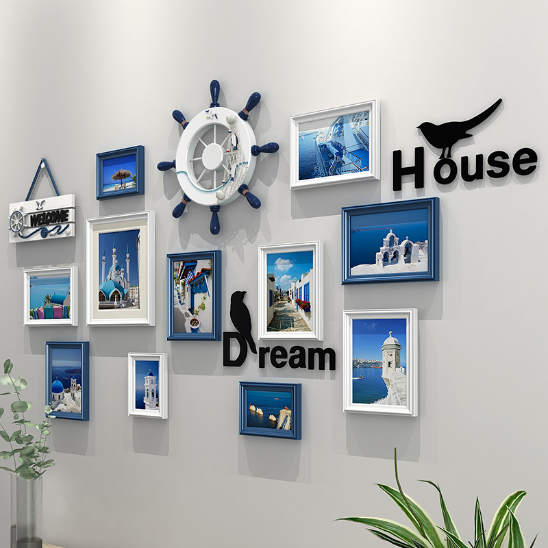 地中海墙上装饰创意儿童房挂件卧室男孩房间布置餐厅墙面挂饰墙饰