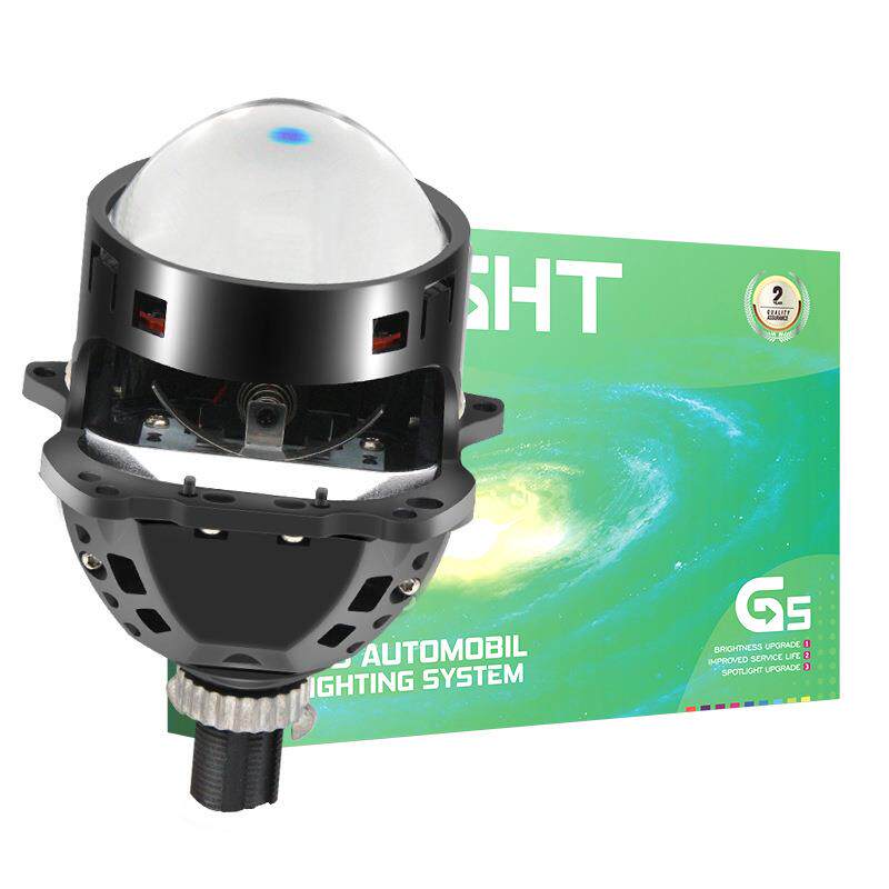 新款热卖B1车灯改装透镜智能大功率LED大灯白黄远近超亮聚光