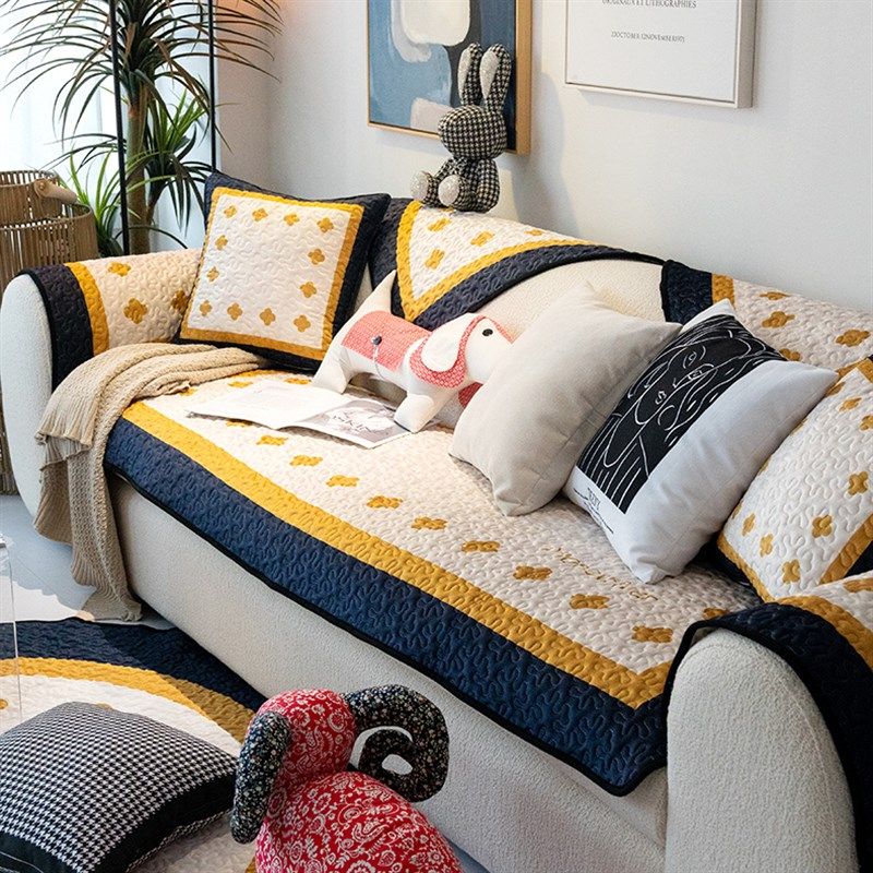 莫耐河 治愈小花沙发垫毛绒冬款保暖沙发坐垫套罩盖巾可水洗定制,居家布艺,沙发垫,淘宝优惠券,粉丝福利购,淘宝优惠卷