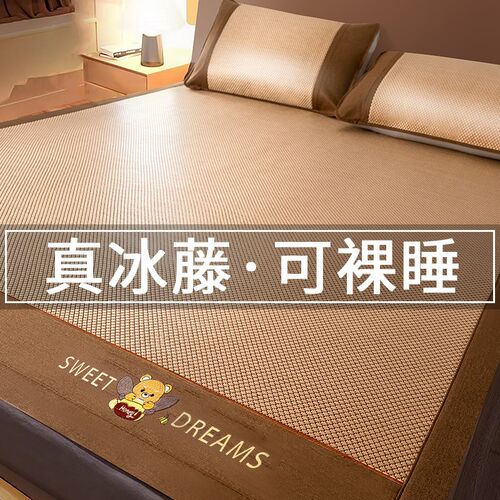 夏天冰丝凉席藤席夏季柔软2024新款软席子学生宿舍单双人草席家用
