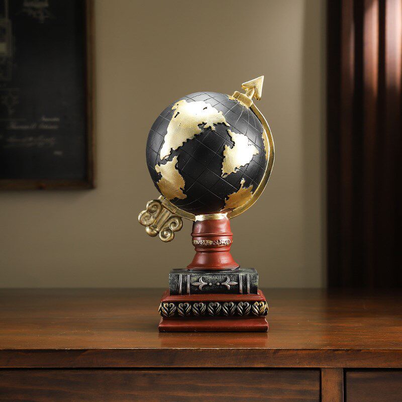 复古怀旧地球仪摆设客厅复古办公室书柜书架酒柜装饰品柜摆件,家居饰品,装饰摆件,淘宝优惠券,粉丝福利购,淘宝优惠卷