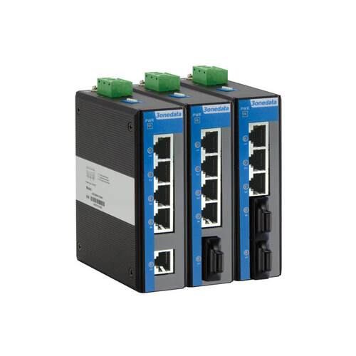 IES215-2F2个百兆光口3个电口工业以太网交换机三旺原装 3onedata