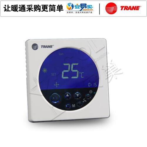 特灵温控器液晶TRANE数显温控器TM5系列风机盘管温控器