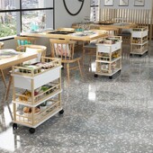 菜架子餐车加厚三层小推车收餐车收碗车双层餐厅送餐车上菜车商用