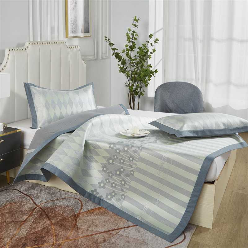 小清新加厚家用空调席子夏季冰丝凉席可水洗机洗透气凉感柔软亲肤