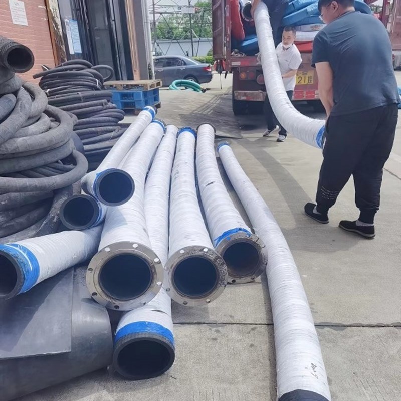 吸排钢丝胶管抽沙抽泥浆橡胶排污水管耐高温喷沙管水泥罐车打灰管