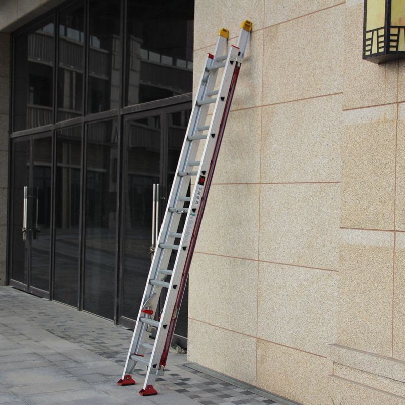 加厚铝合金伸缩梯子工程楼梯6  8 10  12 m 米升降梯拉梯云梯直梯