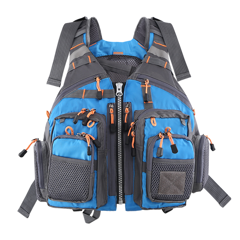 鸿体钓鱼救生衣路亚海钓矶钓便携浮力马甲背心垂钓专业多口袋加厚