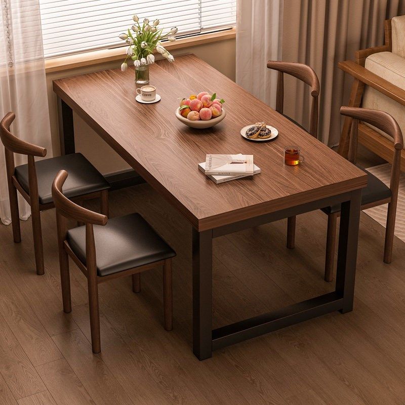 餐桌家用小户型吃饭桌子出租房长方形饭桌大板桌饭店商用桌椅组合,住宅家具,板木餐桌,淘宝优惠券,粉丝福利购,淘宝优惠卷