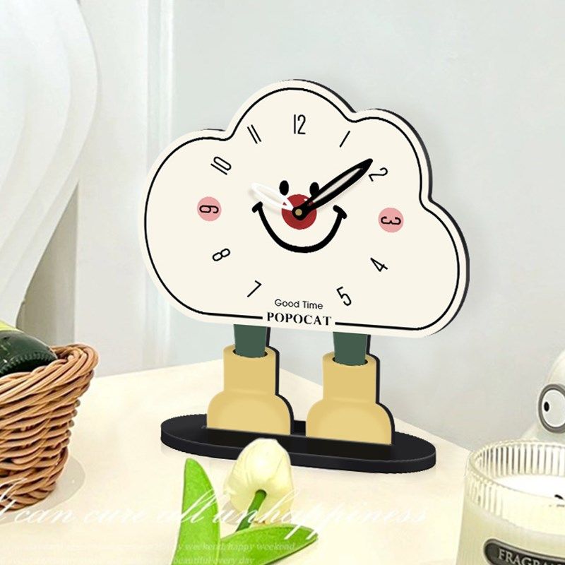 创意桌面时钟摆台式客厅钟表摆件装饰品玄关电视柜台钟座钟摆放式,家居饰品,座钟,淘宝优惠券,粉丝福利购,淘宝优惠卷