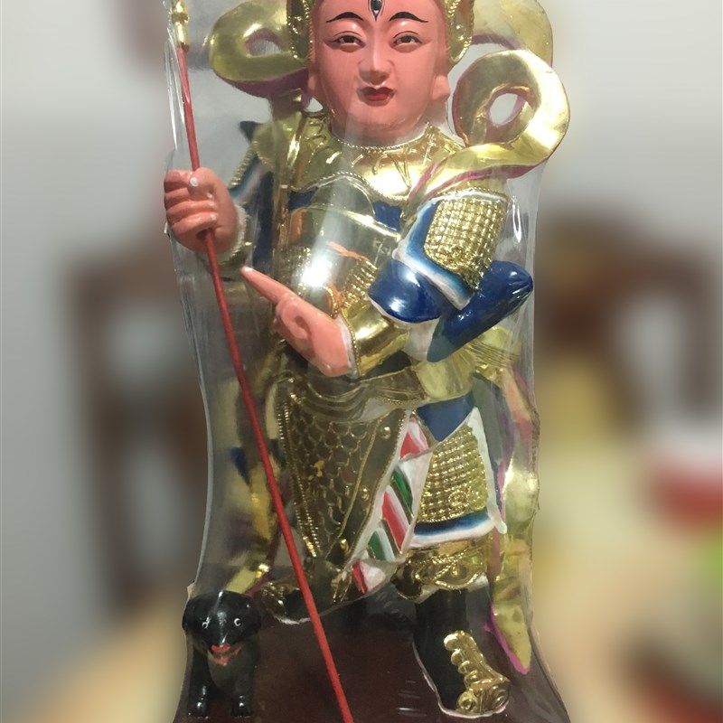 杨戬二郎真君二郎神樟木木雕