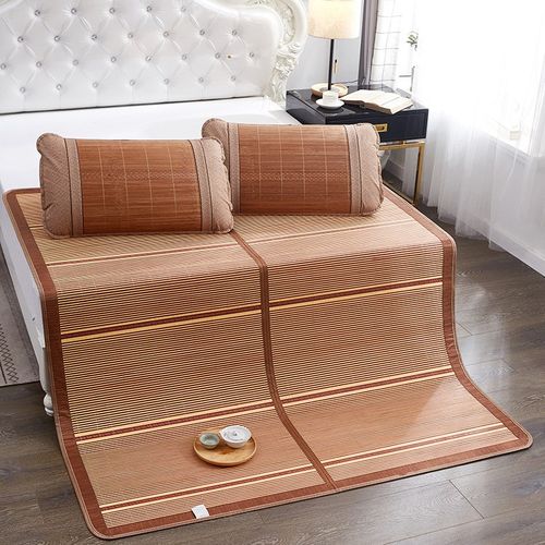 高端竹席凉席夏季冰丝双面席竹凉席子夏天藤席草席冬夏两用可折叠