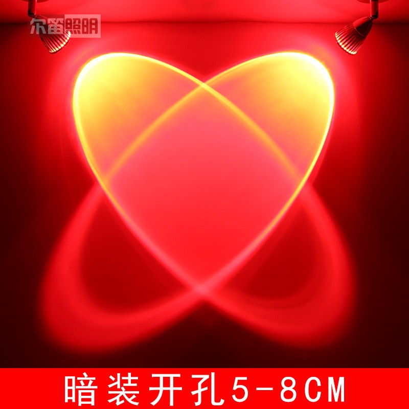 开孔5公分led射灯3W 背景墙射灯led天花灯客厅嵌入式聚光射灯孔灯