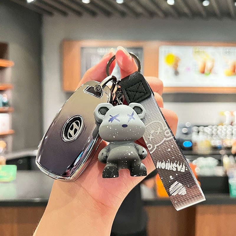 现代ix35钥匙套伊兰特7名图朗动沐飒胜达菲斯塔ix25库斯途索纳塔