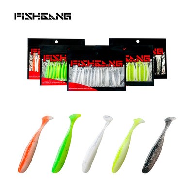 双色T尾软饵仿真路亚鱼饵15条装7cm2g海钓翘嘴鳜鱼鲈鱼假饵路亚饵