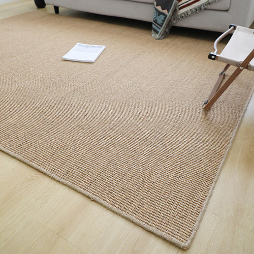 久忆剑麻地毯天然环保亚麻编织客厅卧室茶几书房茶室草编地垫定制