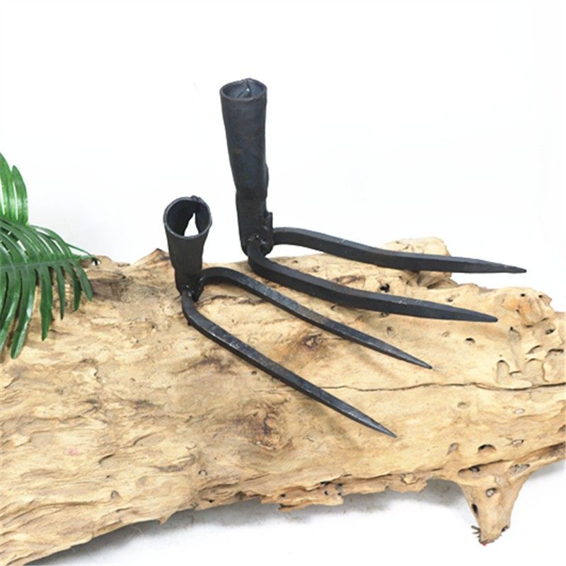 阳江锻打园林农用耙农具全钢挖土种地挖地翻地开垦松土二齿耙子钉,农机/农具/农膜,耙子,淘宝优惠券,粉丝福利购,淘宝优惠卷