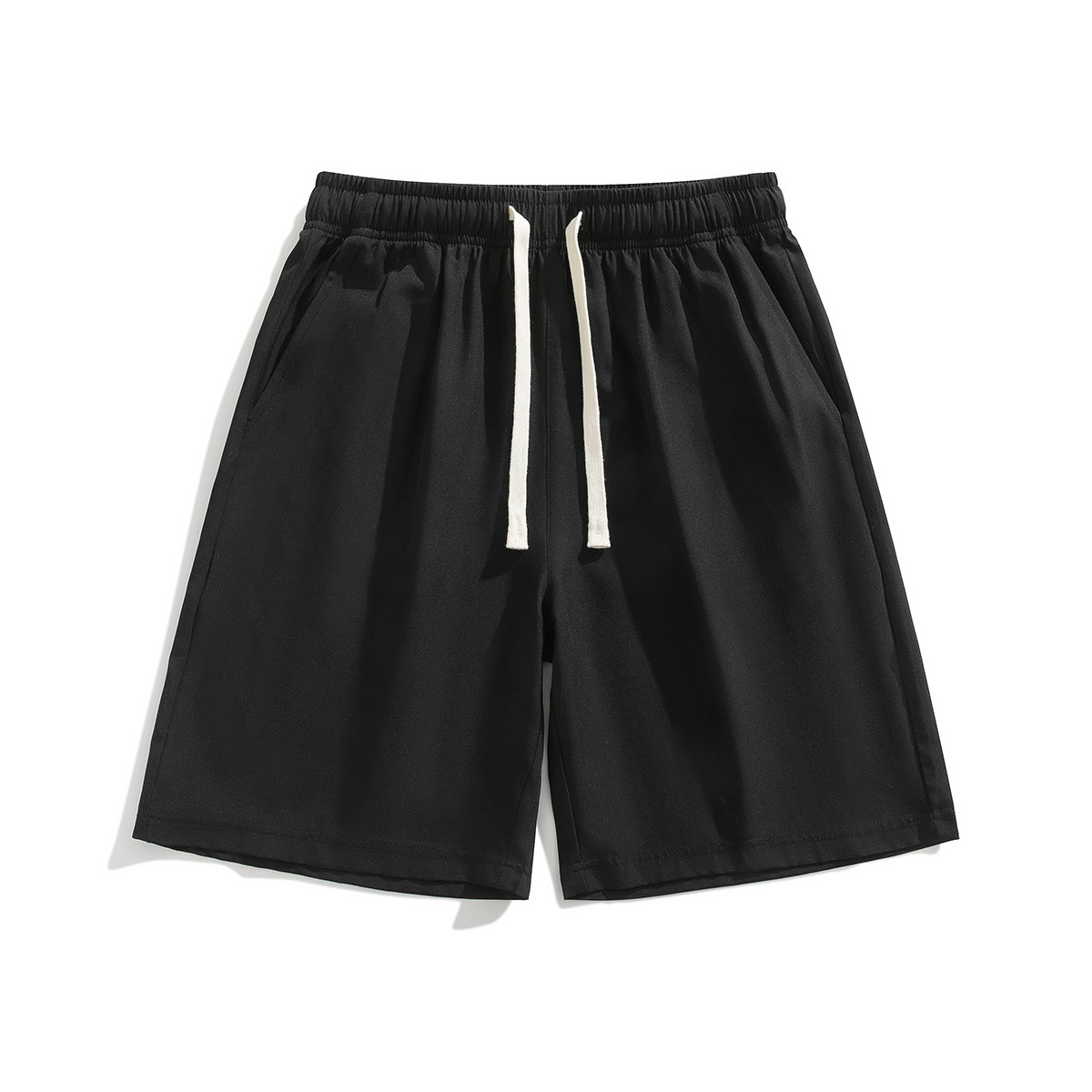 休闲短裤男夏季新款潮流宽松纯色百搭速干透气简约休闲运动五分裤