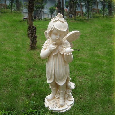 客厅摆件家居饰品欧式人物雕像塑像工艺品站立花仙子庭院花园摆设